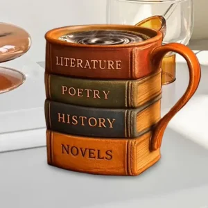 3D-Painted Book Series Coffee Mug Creative Heat-resistant Resin